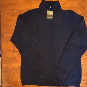 Charter Club Cashmere Dark Navy Turtleneck Sweater XL